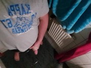 Masturbating in a friends bathroom