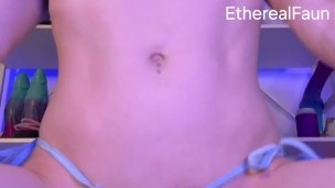 HUGE horse dildo DVP Double vaginal Bad Dragon horsecock creampie