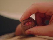 POV: jerking my smooth uncut dick 3/16