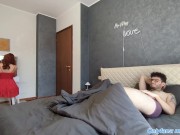 POV: Sharing bed on HOLIDAY with my young slutty stepmom, CREAMPIE (DIA ITA) (ENG SUB) 1/16