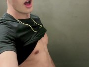 Jerking off in the bathroom stall 15/16