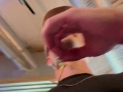 Teen almost gets caught in a public stall 1/16