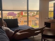 I surprised my sister-in-law in the living room 2/16