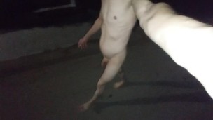 Walking naked on the street