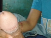 Stepsister Takes her Brother's Cum in Mouth and Swallowed it from very Close-up Angle 10/16