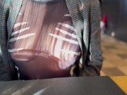 Girl with coffee 1/16