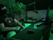 Watching your horny gamer boyfriend get off *Loud moaning and huge cumshot* 1/16