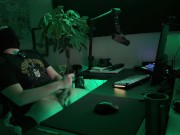 Watching your horny gamer boyfriend get off *Loud moaning and huge cumshot* 13/16