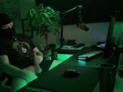 Watching your horny gamer boyfriend get off *Loud moaning and huge cumshot* 5/16