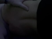 Taking his big dick whilst his parents are next door 12/16