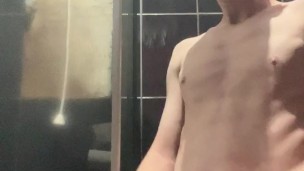 Twink playing with his big dicktill he cum