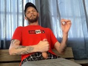 Stroking my big cock on my smoke break 10/16