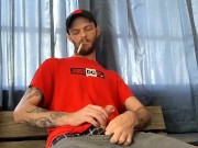 Stroking my big cock on my smoke break 3/16