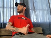 Stroking my big cock on my smoke break 5/16