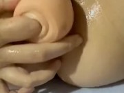 Playing in my pussy with my fingers and my toy until you reach the female orgasm. 10/16