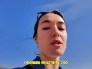 SQUIRTING ON THE BEACH WITH MY LUSH 7/16