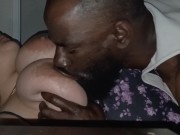 GORILLA PUNCHER LOVING HUGE PRETTY TITS SO HE STARTS SLURPING BOTH OF THEM!!!!!!!!!!!!!! 10/16