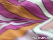 Look under my skirt at my panties-free pussy 2/16