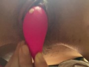 I sit on your face while I rub my pussy with a toy 14/16