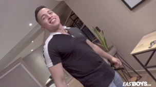 Teen latino muscle boy Roy Smith shows his body