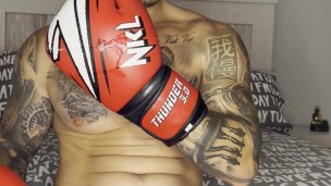 BOXER GAY🥊My Big Cock Cumming With No Touch🤯