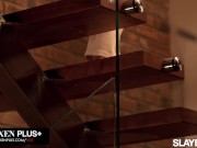 SLAYED Tiny Cutie Ellie Luna Can't Wait To Eat Her Hot BFF Sonya Blaze's Pussy 4/16