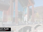 SLAYED Tiny Cutie Ellie Luna Can't Wait To Eat Her Hot BFF Sonya Blaze's Pussy 7/16