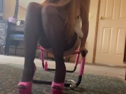 In Stellatos & Nylon Stockings, On The Sex Chair With Toys 1/16