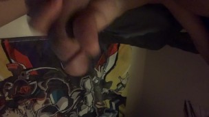 Twink playing with his dick