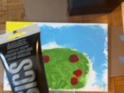 Painting in a Bush with my Feet! 13/16