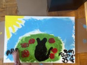 Painting in a Bush with my Feet! 16/16