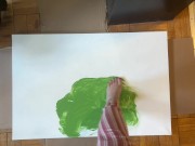 Painting in a Bush with my Feet! 3/16