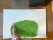 Painting in a Bush with my Feet! 4/16