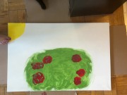 Painting in a Bush with my Feet! 8/16