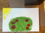 Painting in a Bush with my Feet! 9/16