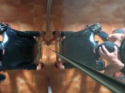 Milf chairtied and I fuck her face for 10 minutes until I cum in her mouth