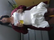 Naughty Sissy Smoking & Drinking Piss 8/16