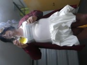 Naughty Sissy Smoking & Drinking Piss 9/16