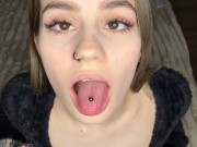 Little slutty with her ahegao and deep throat 11/16