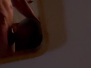 Kandi sucks off Kane and try’s to deepthroat in the mirror 12/16