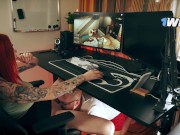 My stepson brother licks my pussy while I play InZoi