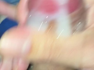 daily jerk off 02/30 – cumming after a long edging session dripping precum