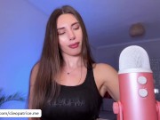 ASMR * A sexy brunette Cleo Patrice Fast and Aggressive Mic Pumping and Make You Cum 10/16