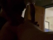 Pregnant white teen takes BBC backshots 5/16