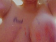 Big titty view doggie style and bathtub twerking