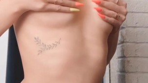 Sexy young student with a curvy, juicy figure teases and shows off her perfect tits. Watch this hot