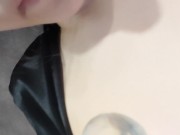 21YO Curvy Girl Fetish Fucks Mouth & Ass with Dildo switching back and forth 3/16