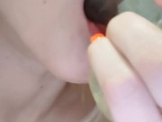 Curvy Sexwife Deepthroats Dildo in Hot Solo 8/16