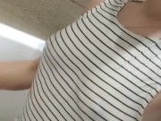 Curvy Babe Soaks Tank Top in Shower 15/16