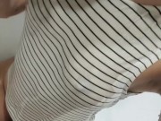 Curvy Babe Soaks Tank Top in Shower 4/16